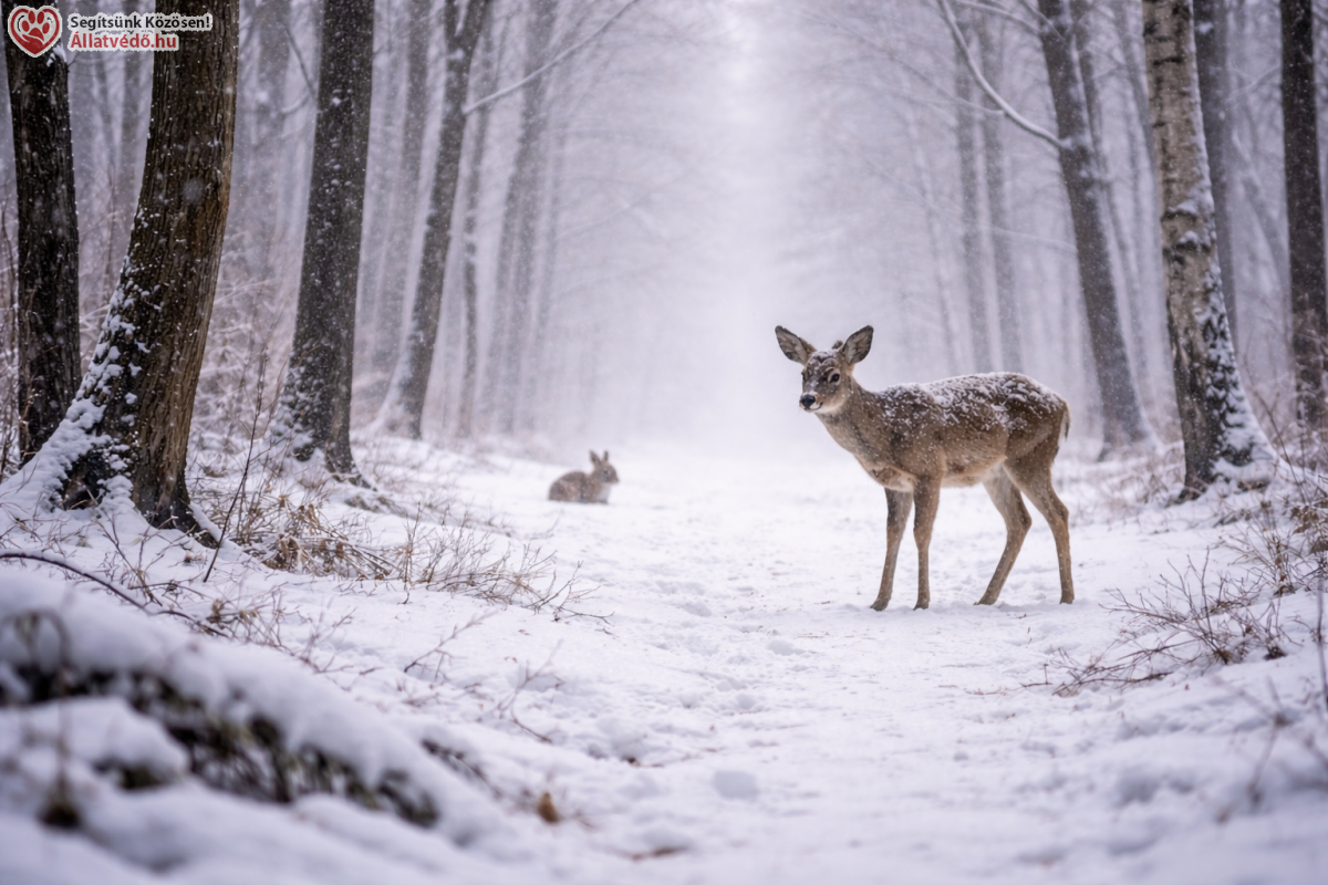 Cikkek / Ki eteti a fagyban, nagy hóban az erdőben élő állatokat?